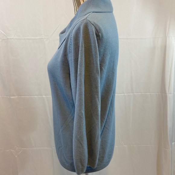Alison Daley short sleeve sweater blue small cozy - Picture 7 of 9